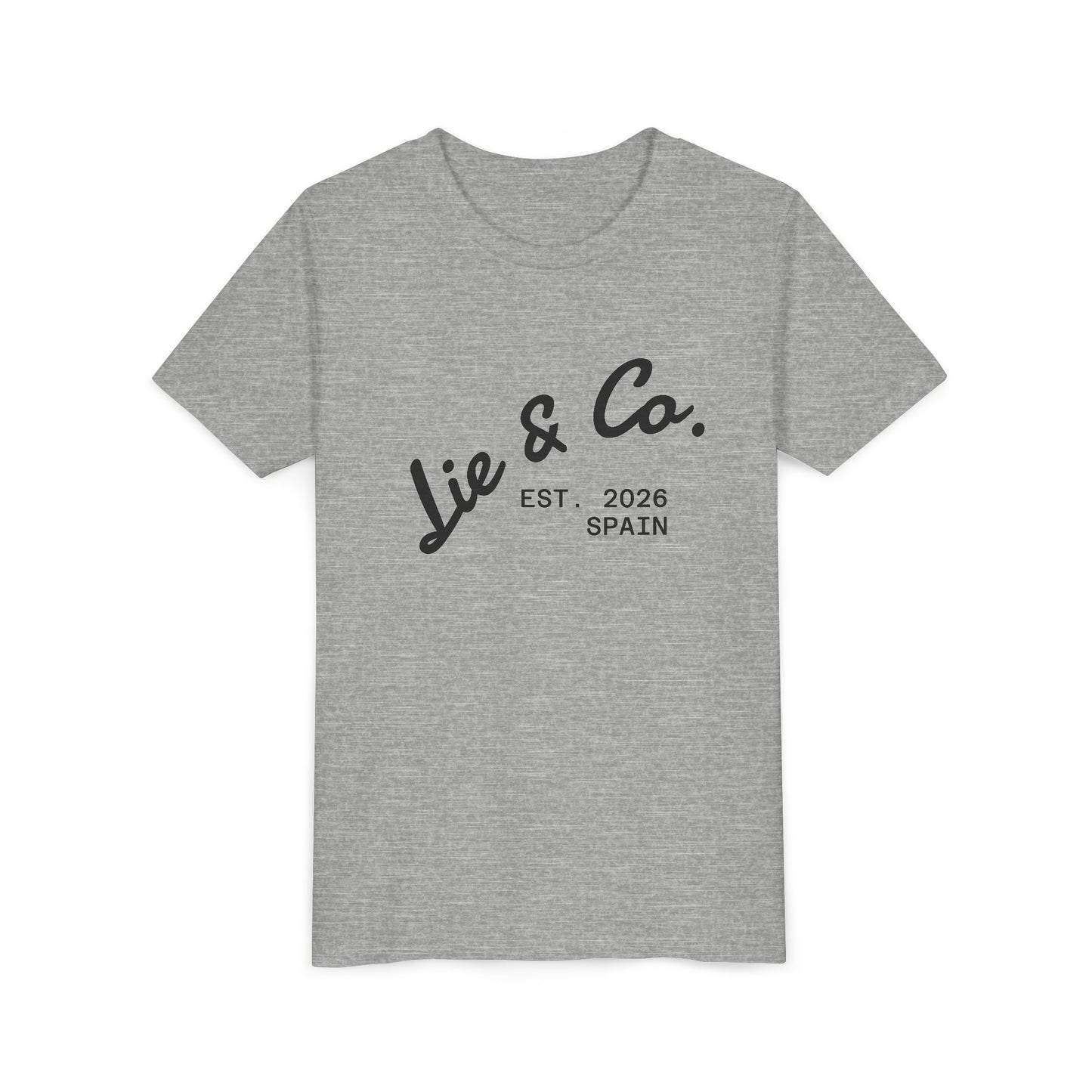 Youth Tee - Lie & Co. Est. 2026 Spain Graphic Shirt