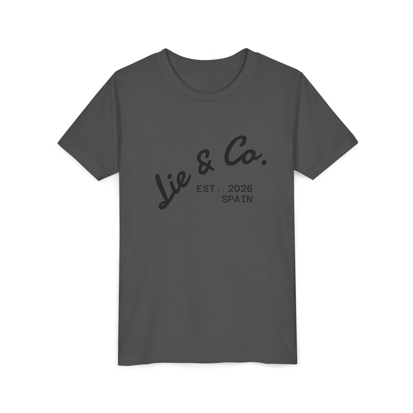 Youth Tee - Lie & Co. Est. 2026 Spain Graphic Shirt