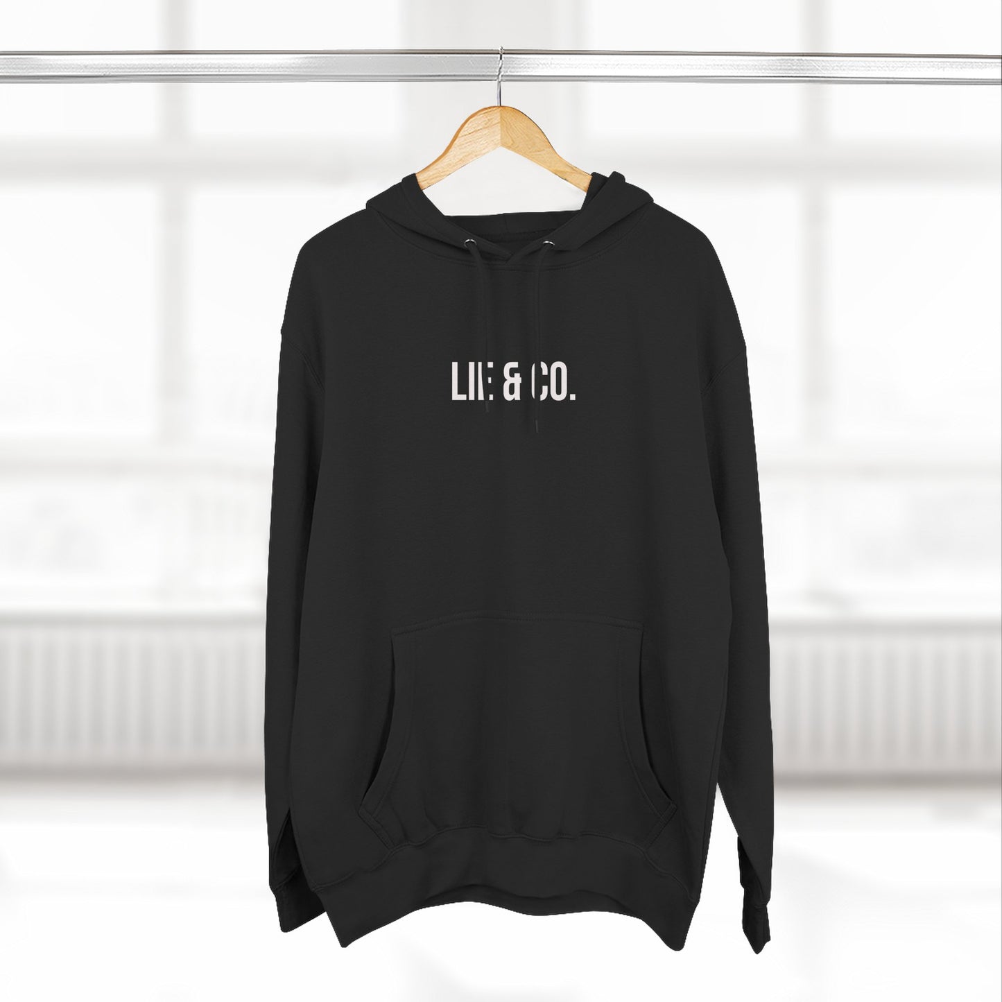 LIE & CO.Three-Panel Fleece Hoodie