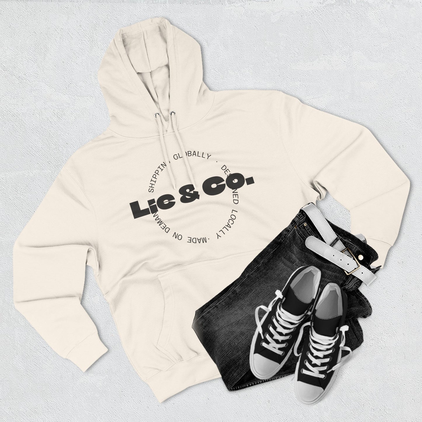 Lic & Co. Logo Hoodie — Minimalist Fleece Pullover