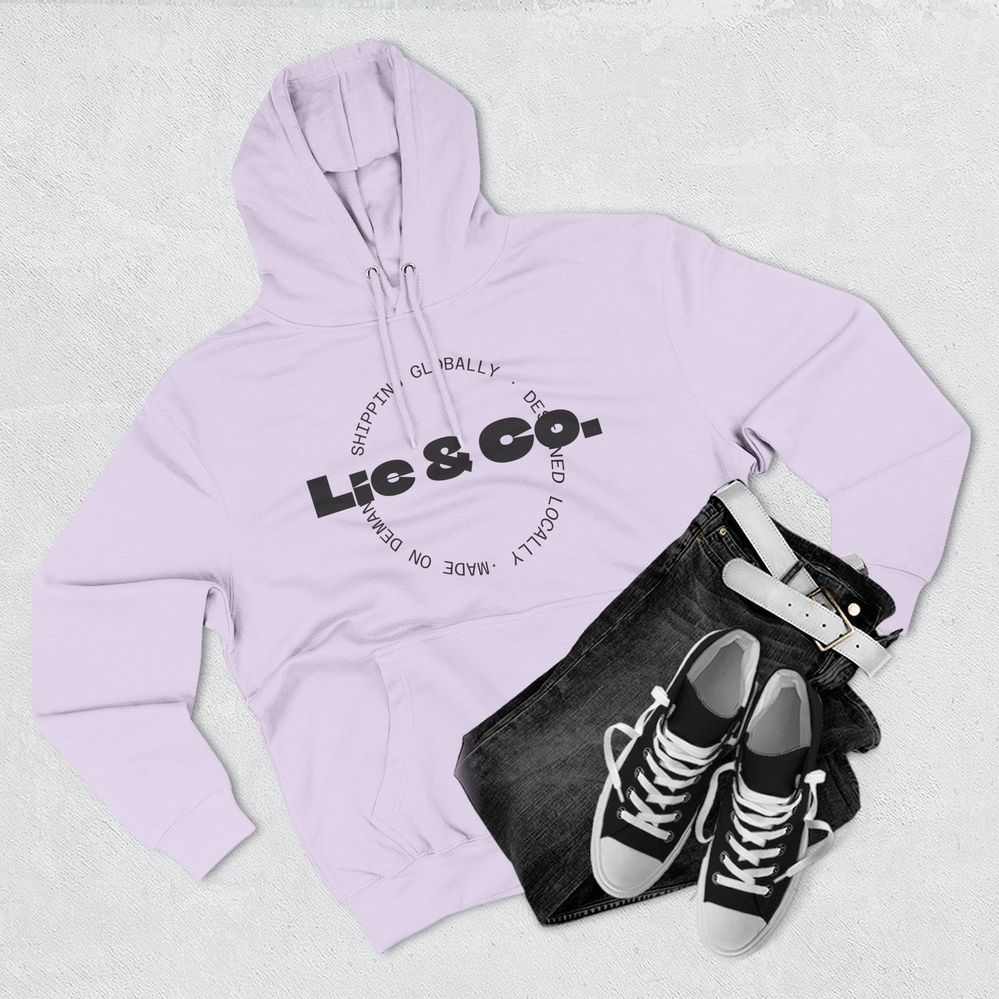 Lic & Co. Logo Hoodie — Minimalist Fleece Pullover
