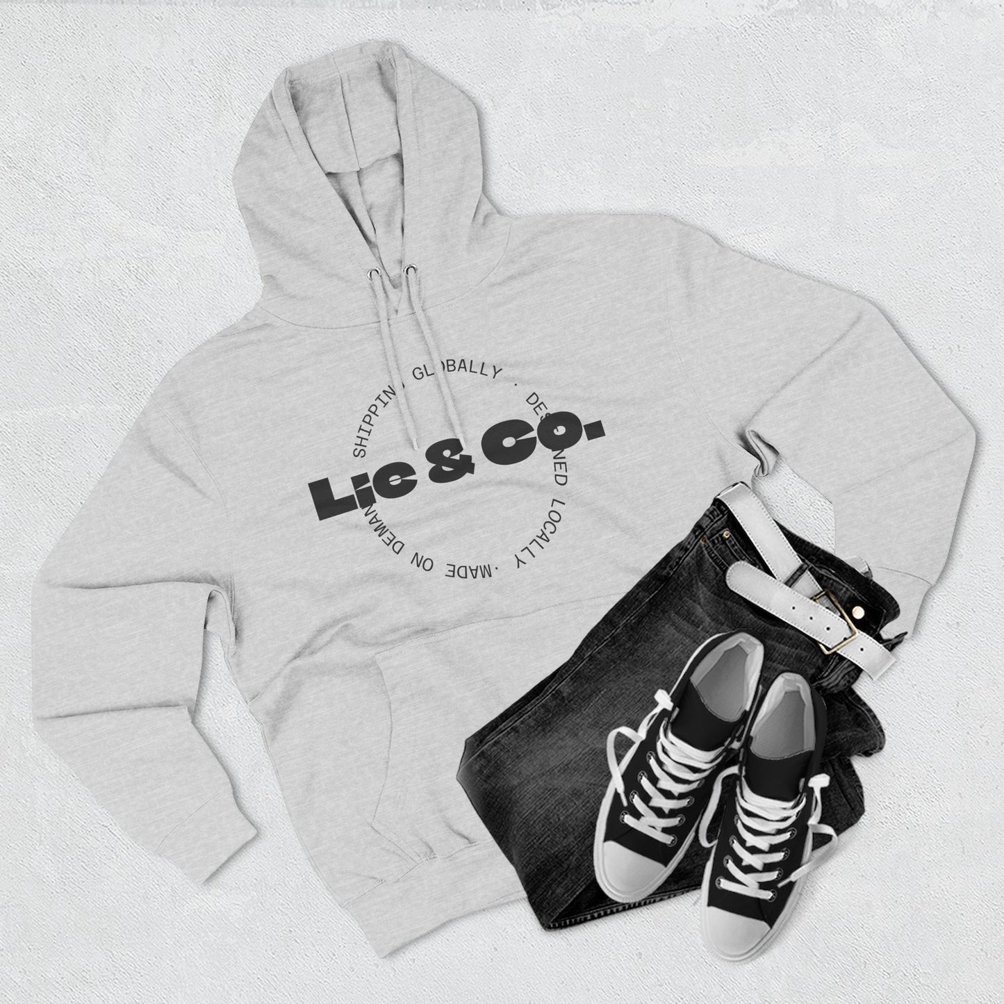 Lic & Co. Logo Hoodie — Minimalist Fleece Pullover