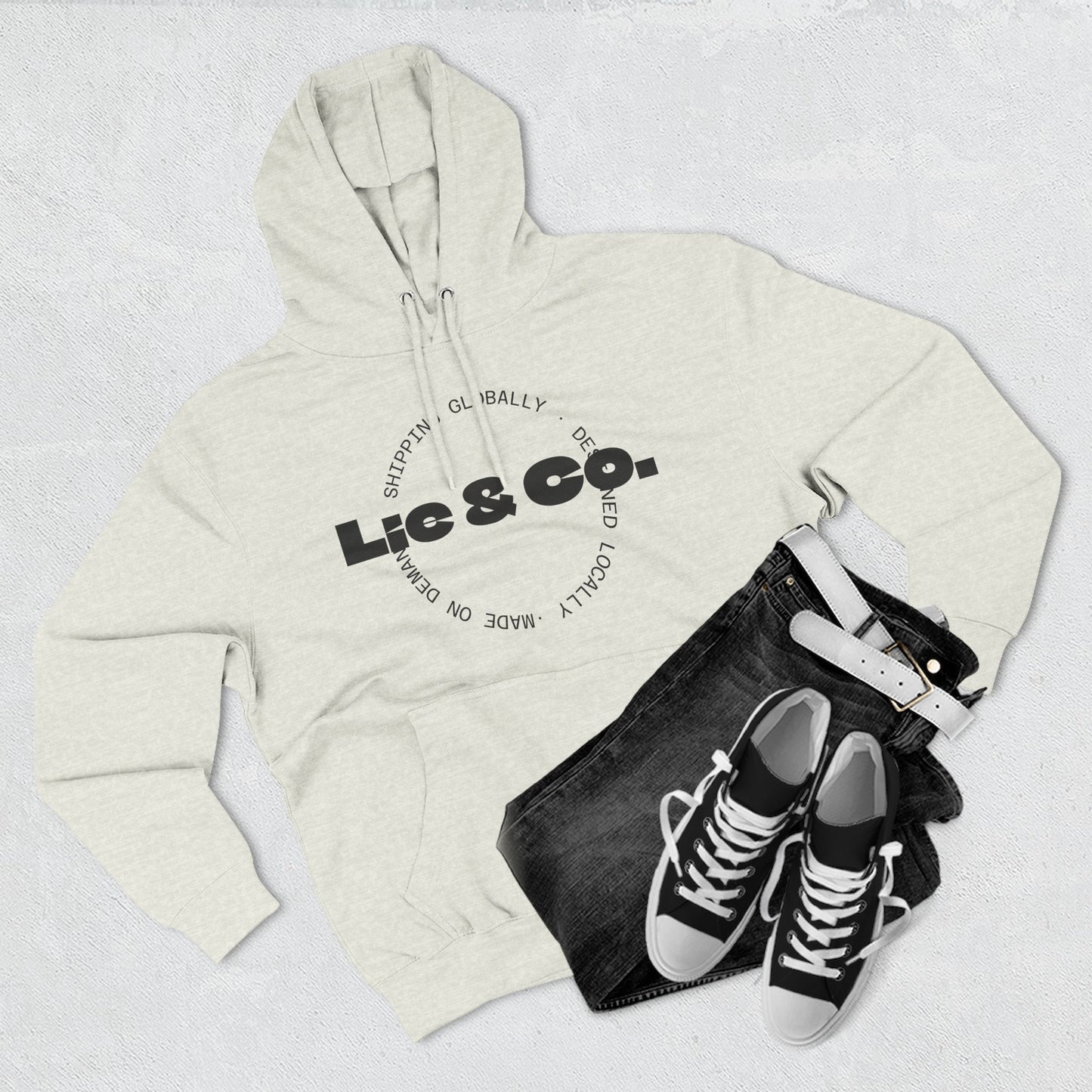 Lic & Co. Logo Hoodie — Minimalist Fleece Pullover