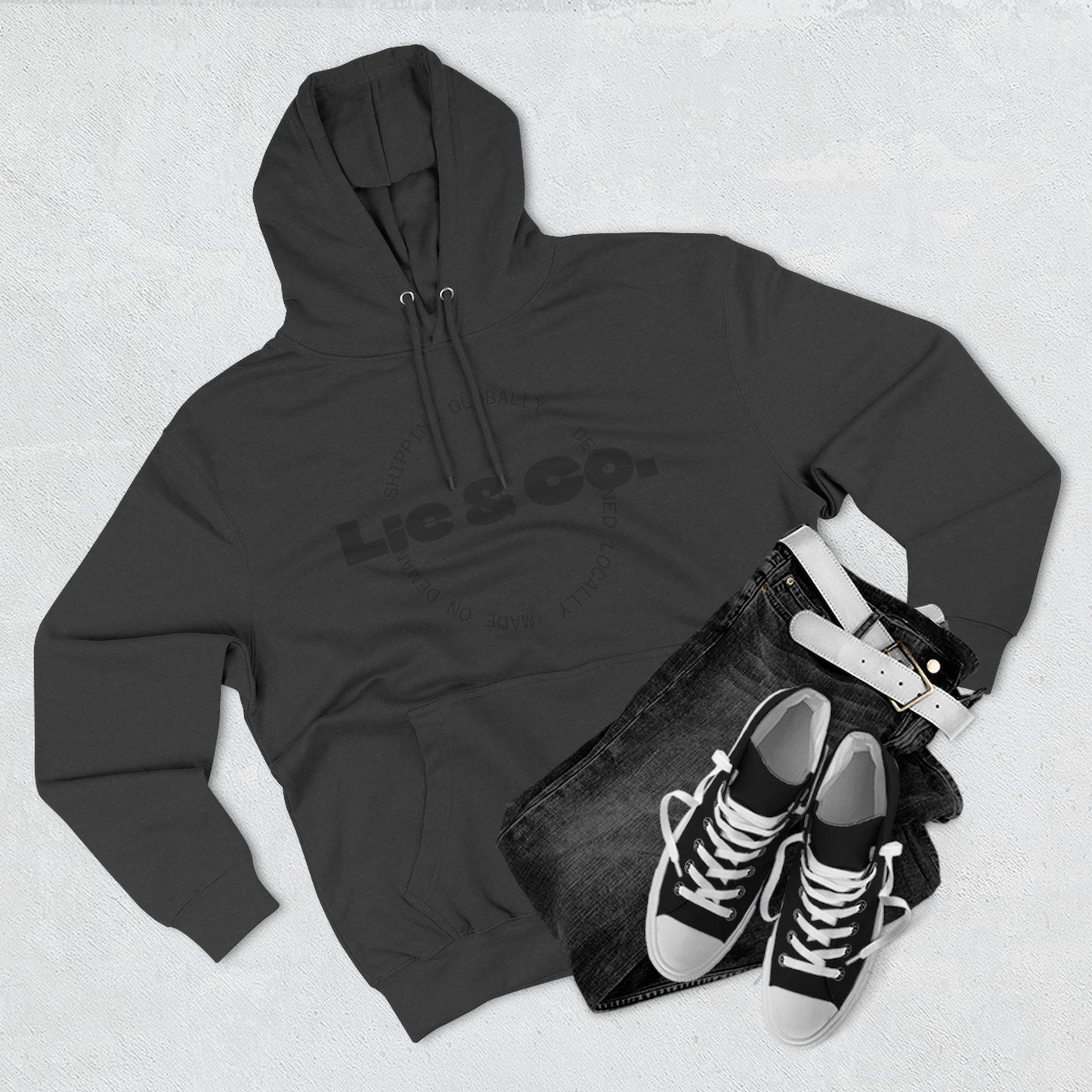 Lic & Co. Logo Hoodie — Minimalist Fleece Pullover