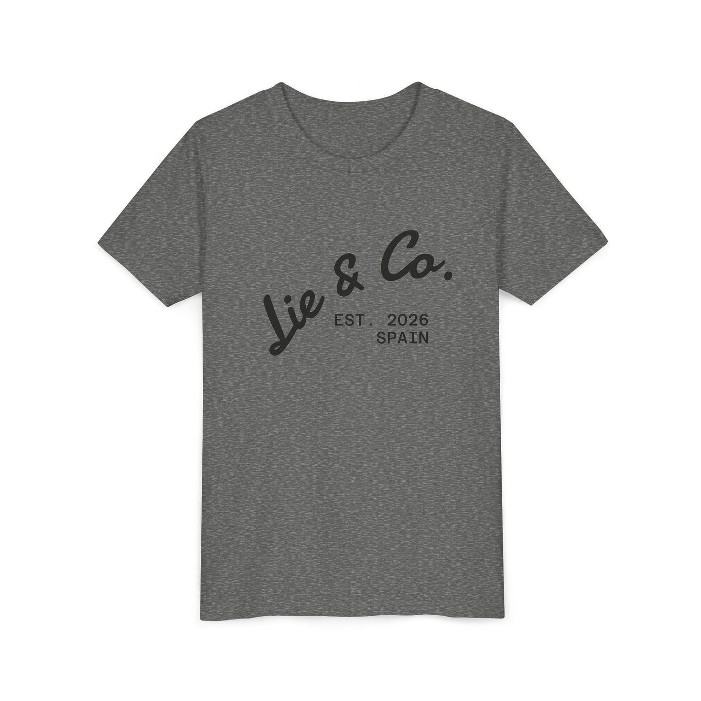 Youth Tee - Lie & Co. Est. 2026 Spain Graphic Shirt